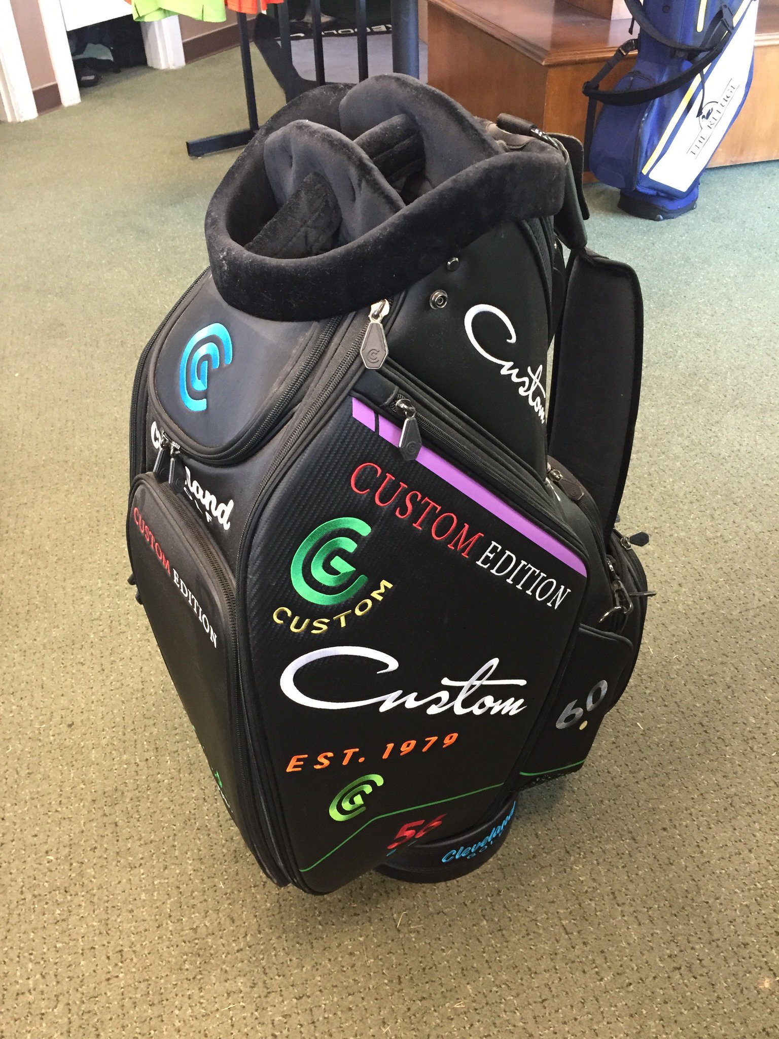 The Refuge on X Limited edition custom Cleveland Golf staff bag. Retail for 500 on sale for 200 cash today only. First come first serve Cannot hold it. https t o70byQxxIE X