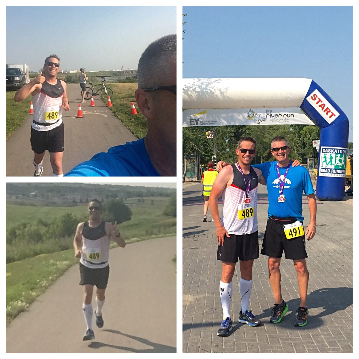LuxorLegend's tweet photo. 👍🏼👊🏼👏🏼 @skroadrunners organizing committee and volunteers for another great EY RiverRun. Chicago marathon bound Lee had a great training run https://t.co/SSgSkVk4B5