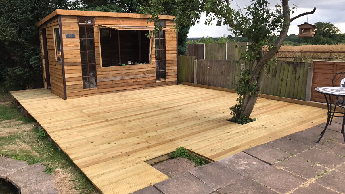 The decking and fun palace is almost complete!!