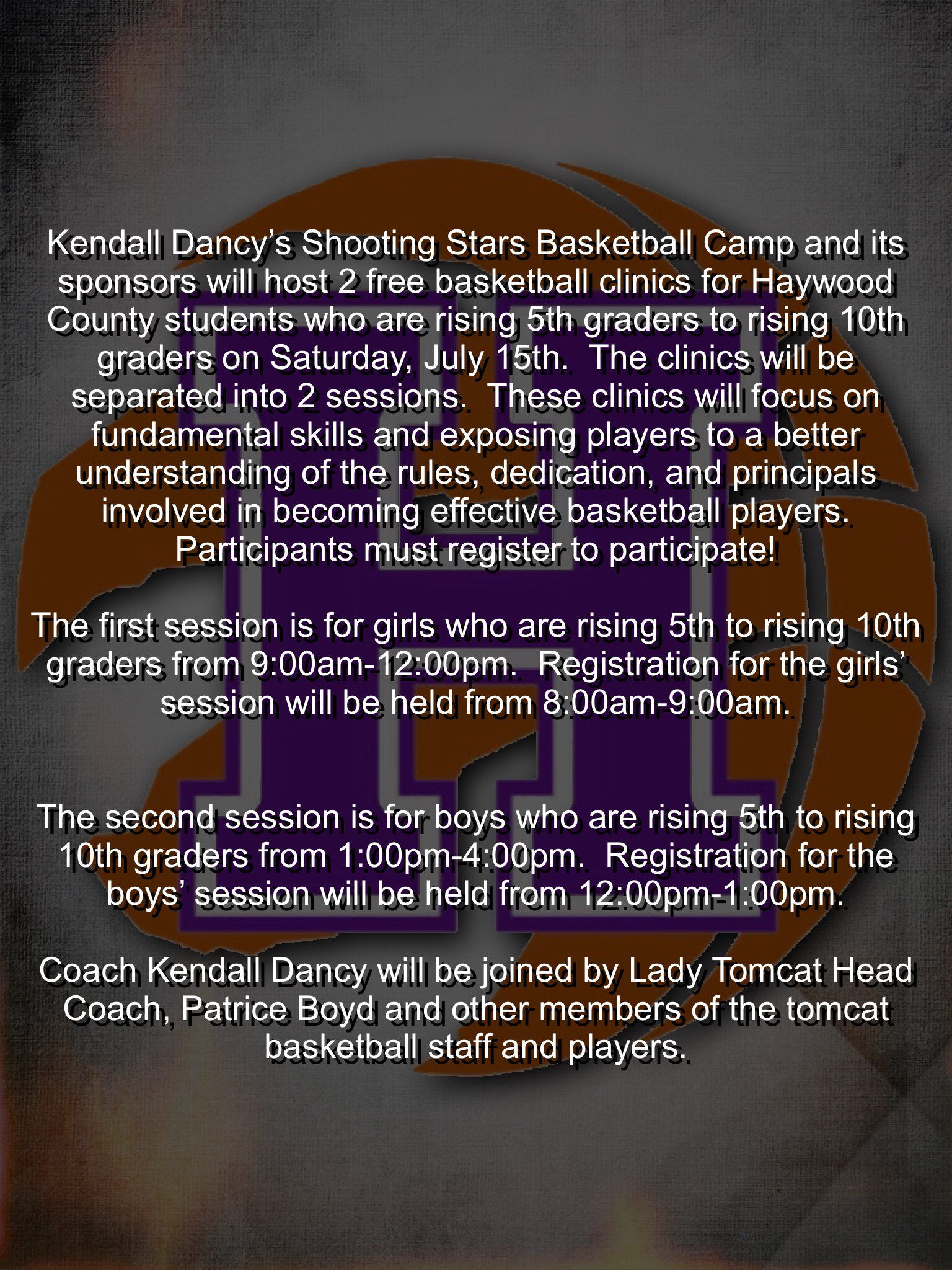 Tim Seymour on Twitter "Free Basketball Camp Kendall Dancy's Shooting