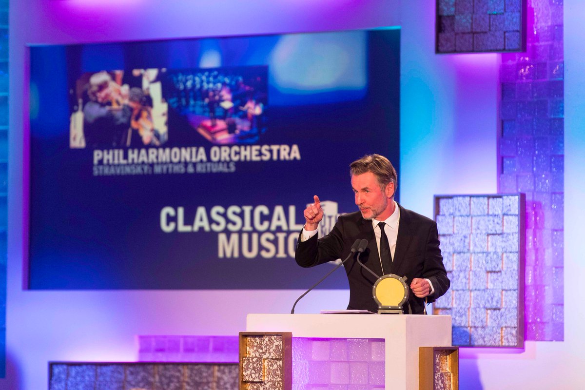 philharmonia's tweet image. We won! @esapekkasalonen collects the @SkyArts award in the classical music category, for Stravinsky: Myths &amp;amp; Rituals #southbankawards