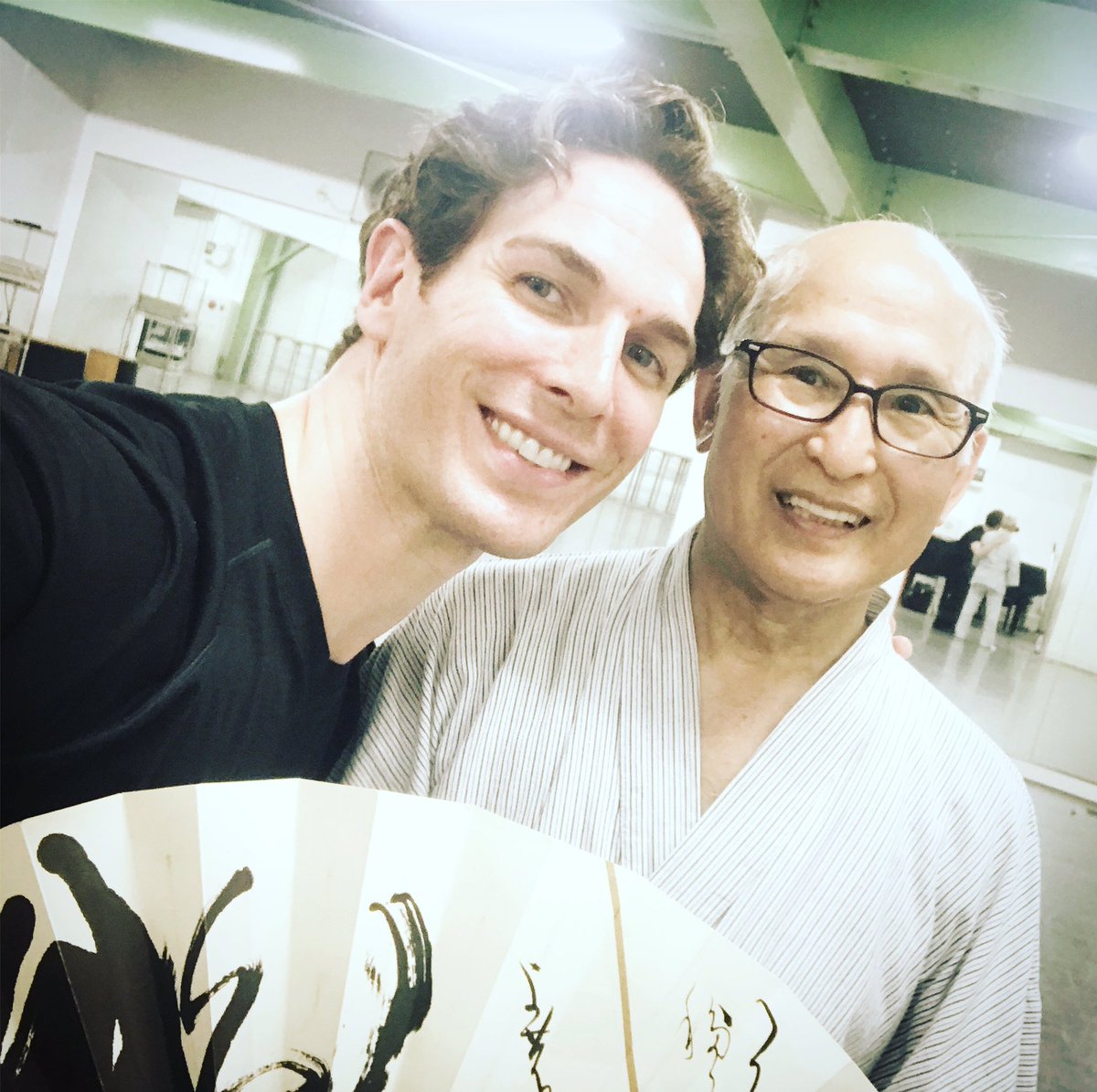 EVANMcKIE's tweet photo. My1st #Japanese #traditional #Dance #class with #ReijiroTsumura 🌟💛 !!  #Noh #allCharacters #oneBody 🙃 #july  @studioarchitanz #tokyo https://t.co/f3lErxMYwx