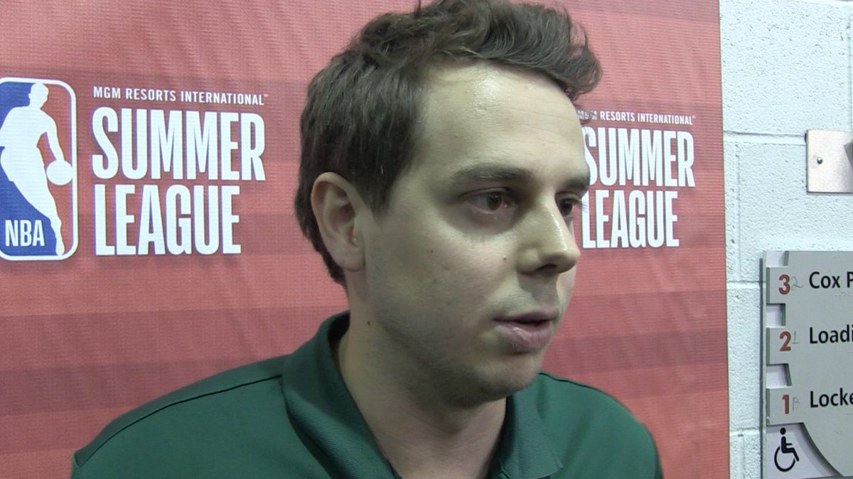 Coach Zach Guthrie Postgame Interview - 7.9.17  🎙️: on.nba.com/2sF4M9d  #VegasJazz https://t.co/yP1qVQVblI