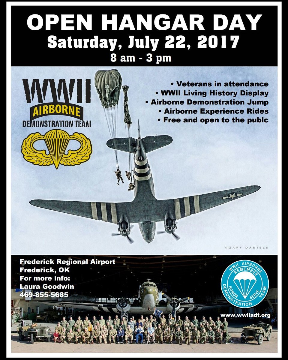 WWIIADT's tweet photo. Are you ready for the #AirborneExperience ?
13 days until #OpenHangarDay #SJS17 https://t.co/R44JmTk2AE