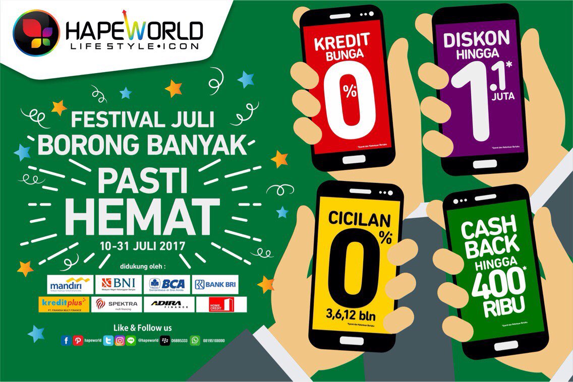 Wow festival Juli dari hapeworld
