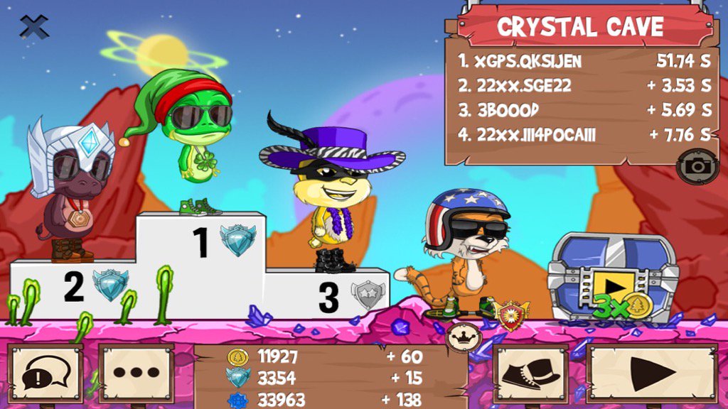 Qksijen1's tweet image. 🥇🏃1️⃣🆚2️⃣🌟🌟👏👏 #funrun2 #SGE22 #3boood #III4pocaIII