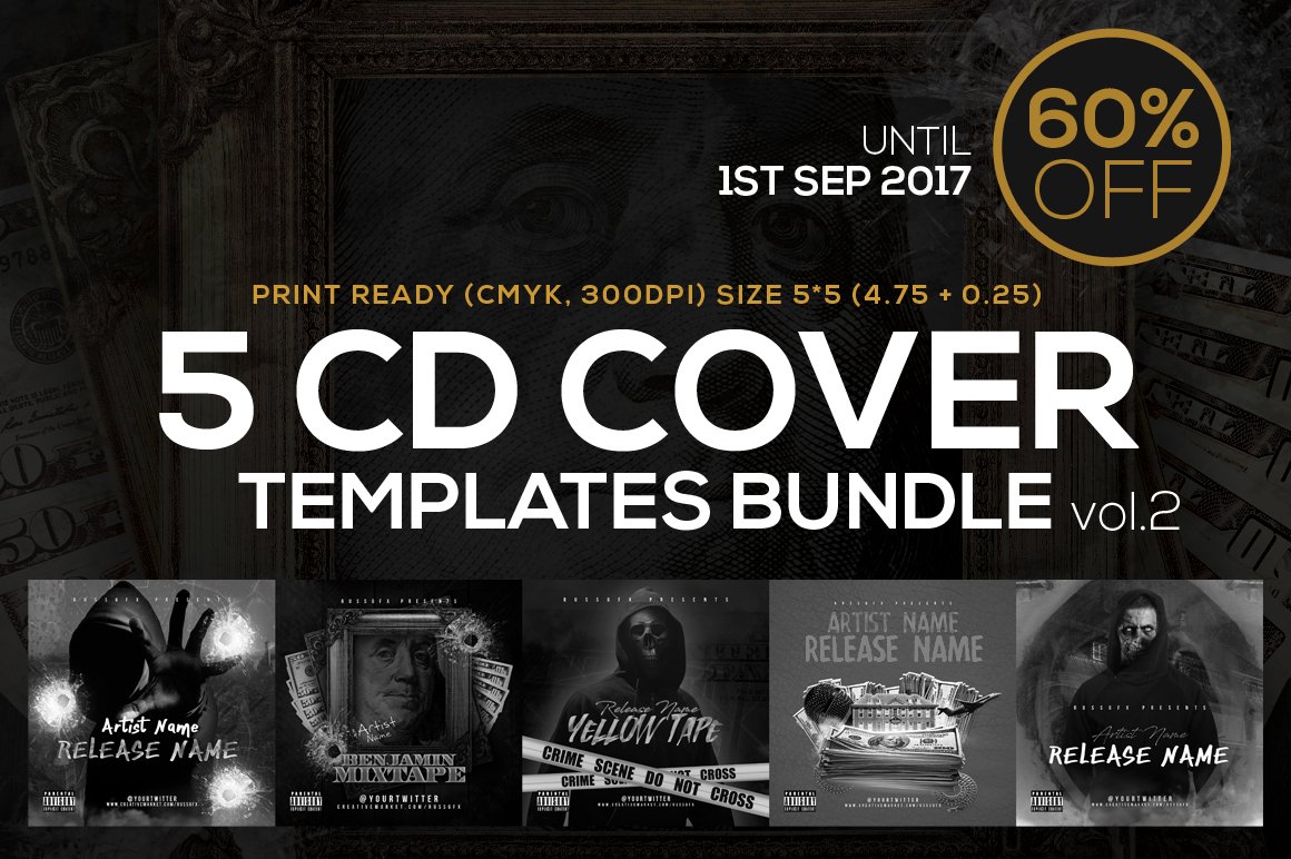 russgfx's tweet photo. 60% OFF (Including Extended License.) 🦊 https://t.co/jJIJGMagnM  | 5 CD Cover Templates Bundle vol.2 #PSD #Templates #MixtapeCover https://t.co/OyM8kMazFk