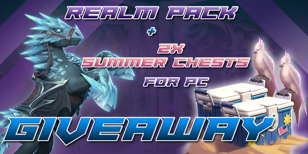 FeyRazzle's tweet photo. Giving away a Realm Pack + Two Summer Chests this week (PC)

Follow the Gleam link below, Ends on Friday July 14th!

https://t.co/m80qbQqsmb https://t.co/tyoLPm8bc2