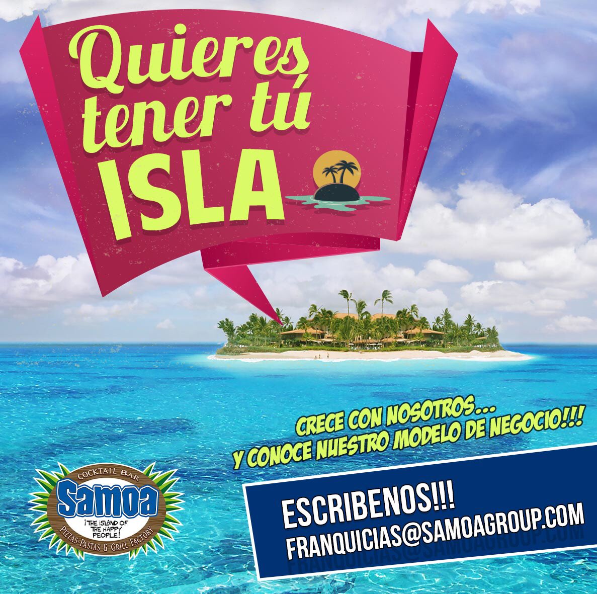 SamoaGroup's tweet image. Se dueño de tu propia Isla. Invierte en un modelo de negocio 💯 % confiable, bajo el respaldo y asesoramiento de una corporación de 1era!