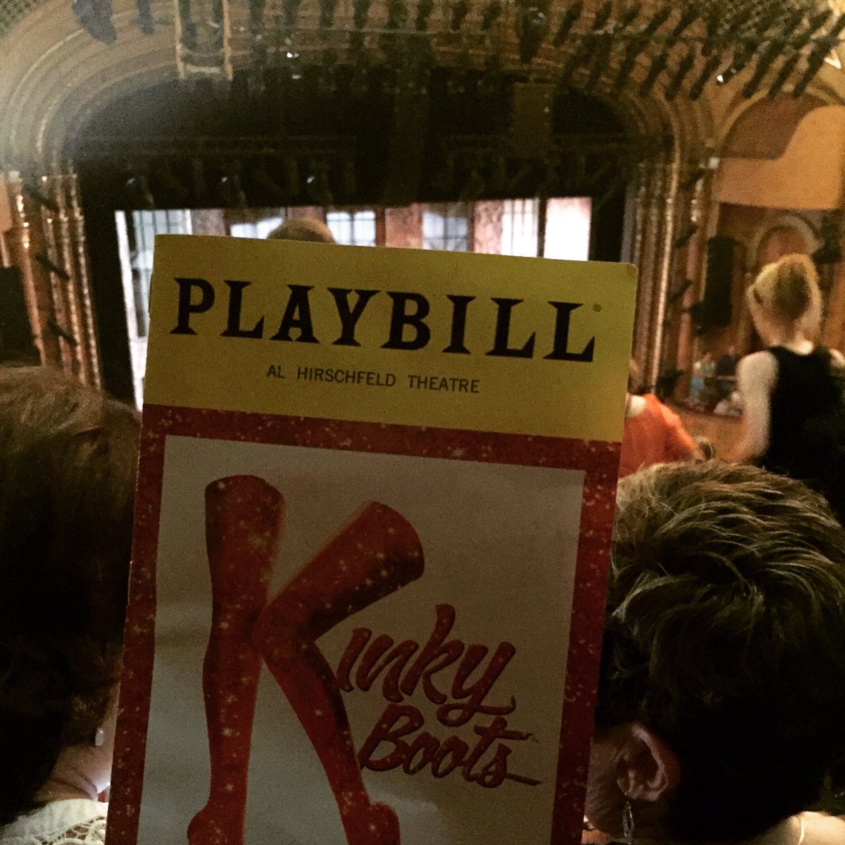 jamismithcomic's tweet photo. Clap, sob, laugh, sob, overwhelmed gesturing, sob. #Kinkyboots is exhausting https://t.co/1hgXzd7qUq