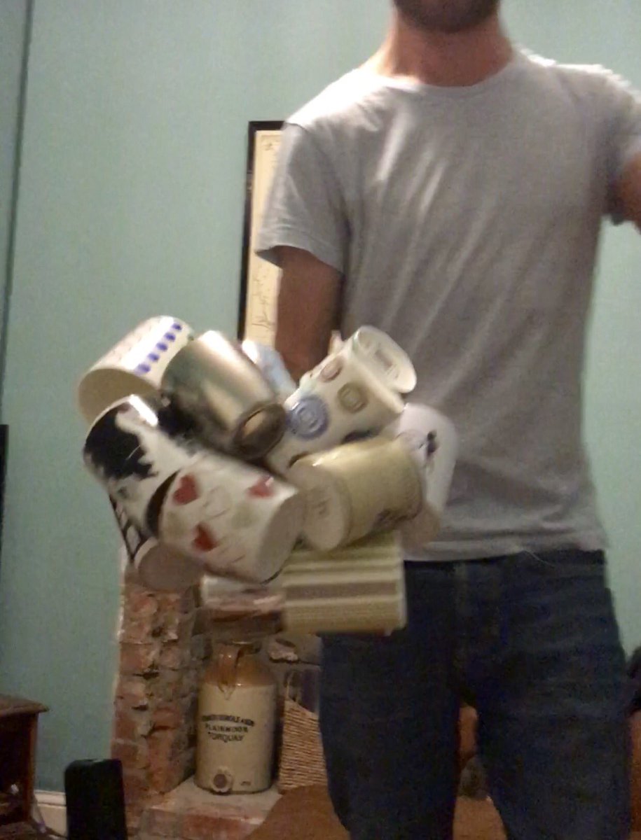 alirob1993's tweet photo. @mswainwright still looking for #worldrecord mug holders? Here I am with 17, video proof available 😎☕️☕️☕️☕️☕️☕️☕️☕️☕️☕️☕️☕️☕️☕️☕️☕️☕️😎🏆 https://t.co/OKJUwlQ6NB
