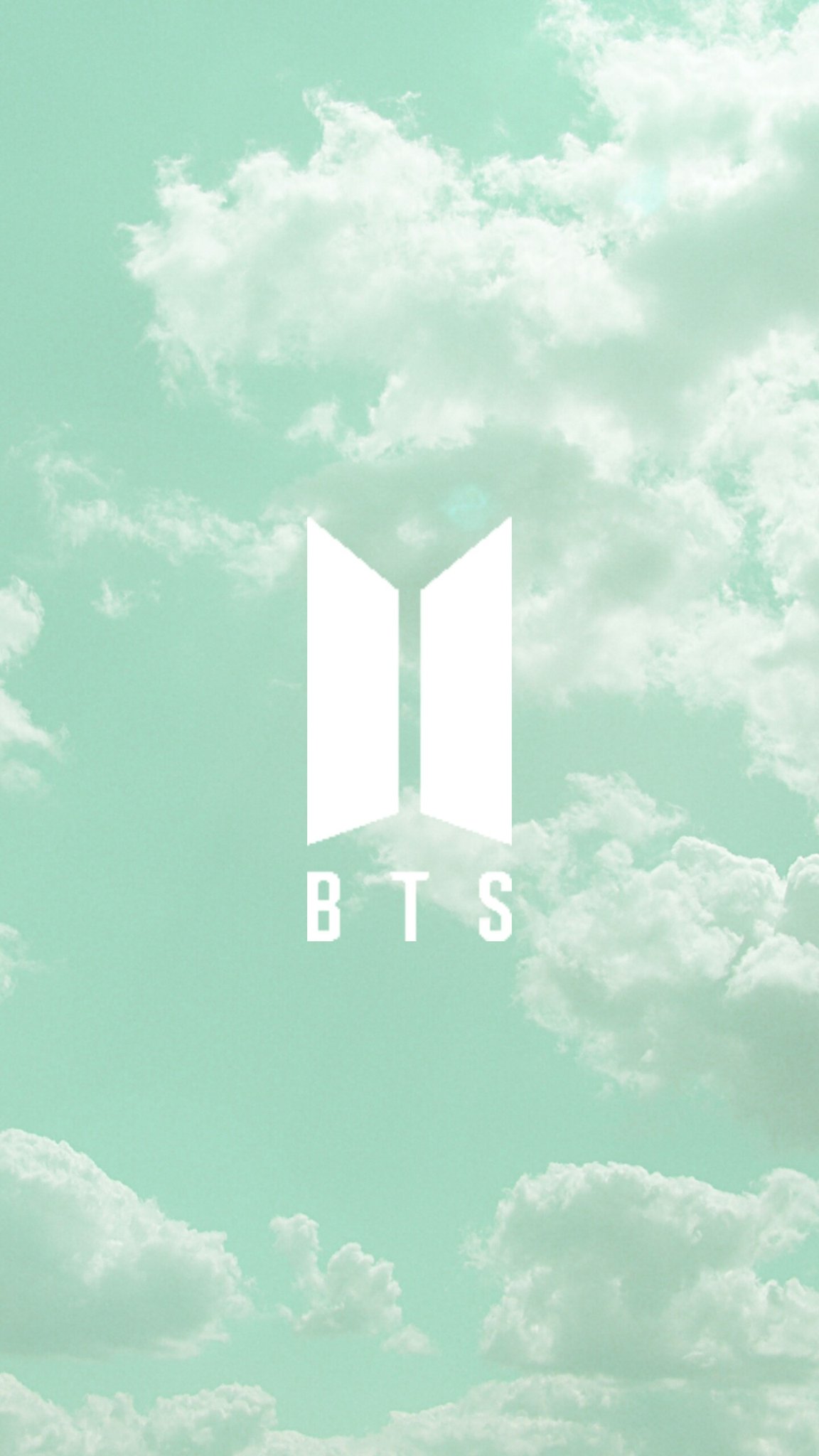 BTS_twt wallpaper on Twitter: "[WALLPAPER] BTS NEW LOGO: Pink and Mint