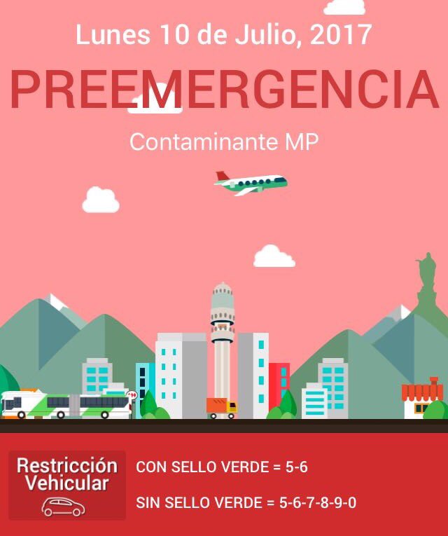 TTISantiago's tweet photo. ATENCIÓN este lunes 10/07 #PreemergenciaAmbiental afecta a vehículos CON SELLO VERDE dígitos 5-6, y SIN SELLO VERDE 5-6-7-8-9-0 https://t.co/BirDokUawy