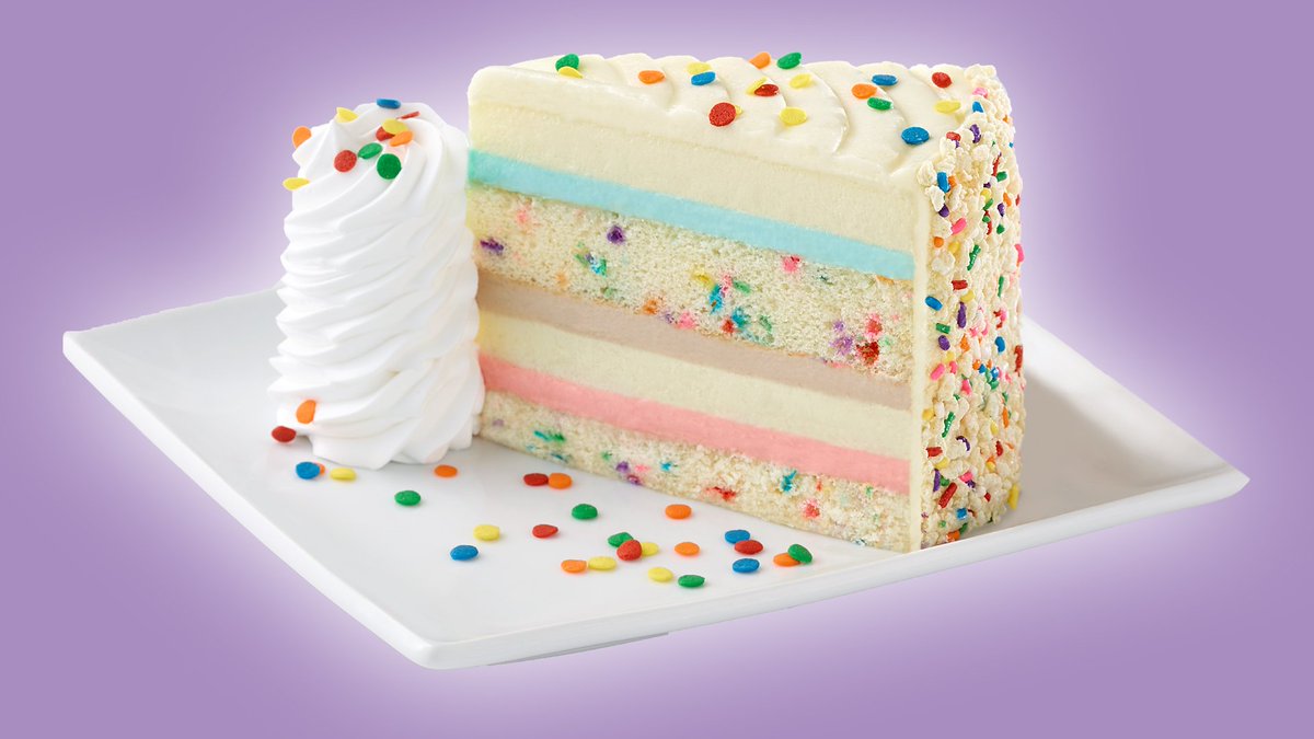 TODAYshow's tweet photo. The Cheesecake Factory's latest flavor is the ultimate birthday cake https://t.co/Vpzo5ORUlR https://t.co/E4pWHMVhWz