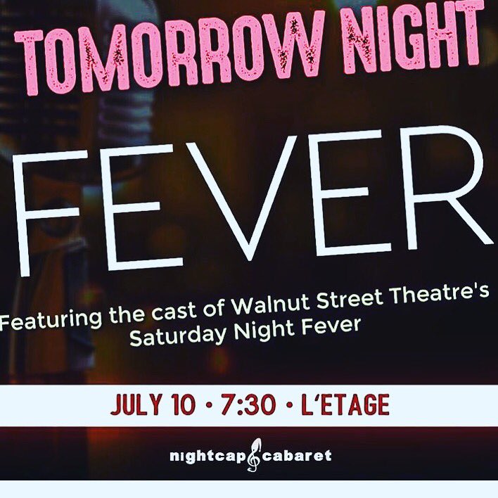 Letage624's tweet photo. Come out and see the cast of Walnut Street Theatre's Saturday Night Fever and support #lgbtqyouth 21 to enter with valid ID https://t.co/Xf27kyxWnt