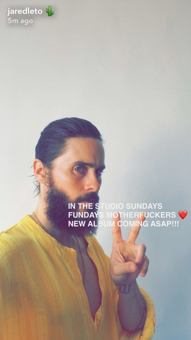 mcarr2k's tweet photo. ! Sunday Funday ! #StudioTime #JaredLetoSnapChat #NewMusicSoon https://t.co/BOaDQOWbHb