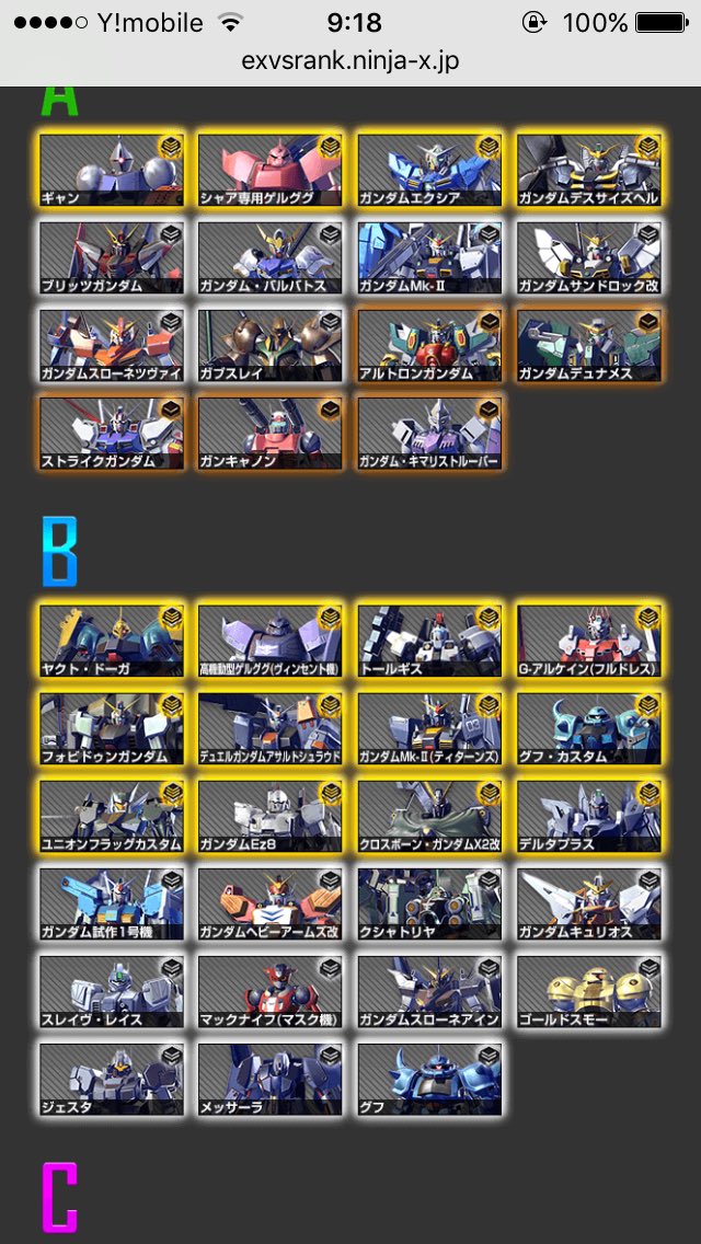 ぶち 愚痴言ったりしてます ガンダムバーサスのランク更新されてた いっときの人になったエピオンさんだったわ あとアルケインの評価下がりまくっててシャゲの評価上がりまくってるw ガンダムバーサス T Co Zqtxpoq9ij Twitter