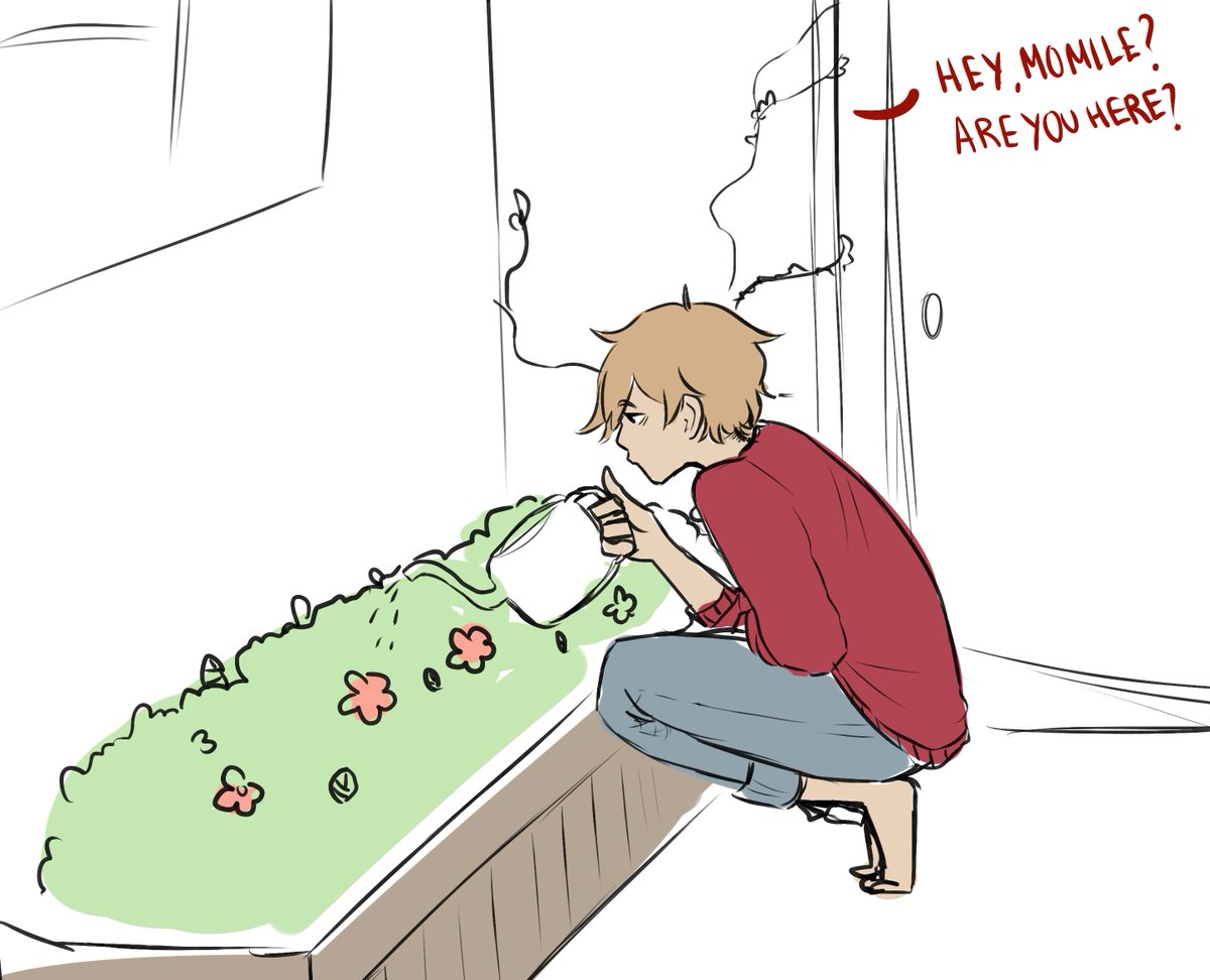 "how did this man get into my house" (momile belongs to @2mi127 ) 