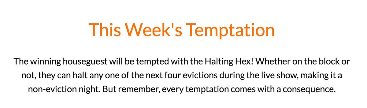 BB_Updates's tweet photo. Vote for this week's temptation to allow a houseguest to halt one of the next four evictions here: https://t.co/iBcsgz8TJU #BB19 https://t.co/xKeWi9GkRV