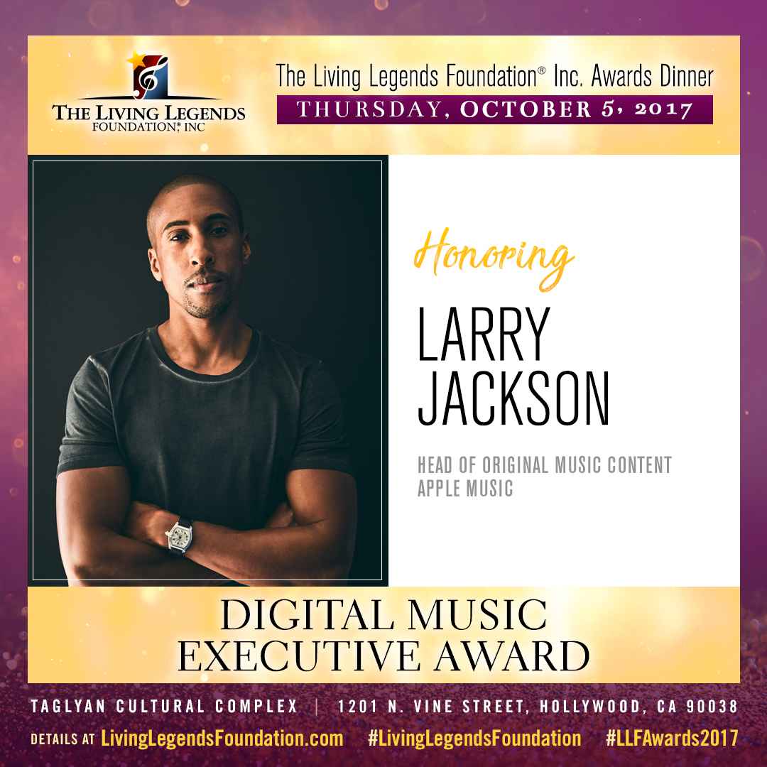 TheLLFInc's tweet photo. #LivingLegendsFoundation is proud to honor @LarryJackson at our awards this year. https://t.co/blsPgCpi9x #LLFAwards2017 https://t.co/gKs6peIWUH