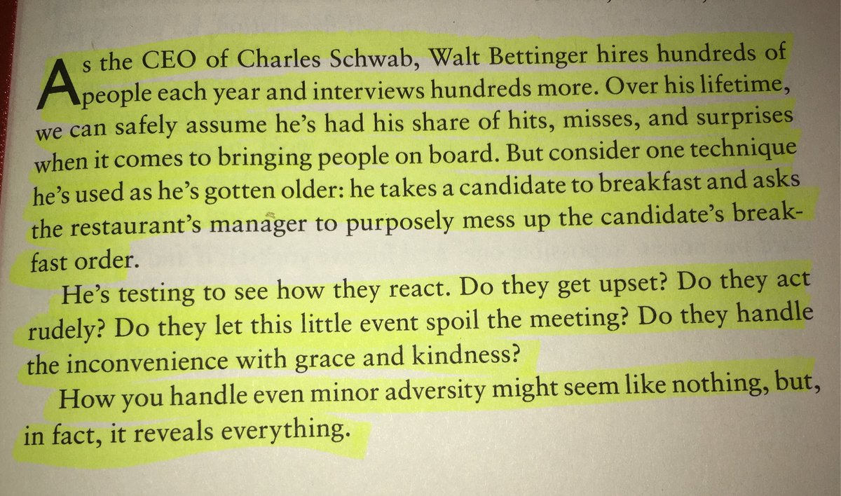 Brad_Johnson's tweet photo. Incredible hiring idea from @CharlesSchwab's @WaltBettinger. Will be using this... Thx @RyanHoliday, Daily Stoic never fails to deliver 🙏🏻 https://t.co/OEgupyh7Mc