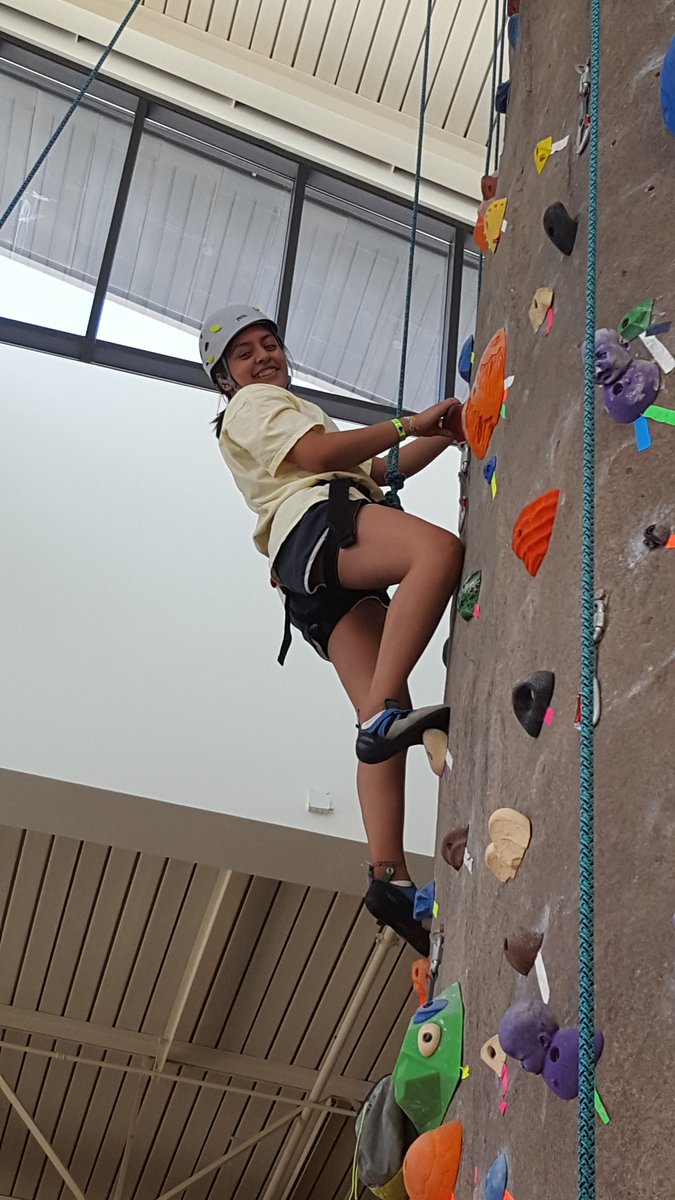 Nfhs_StuCo14's tweet photo. Rock Climbing. Karla and Antonia made it to the top! #TASCASU17 @TASC_StuCo @district3tasc https://t.co/kf0ukTLcwU