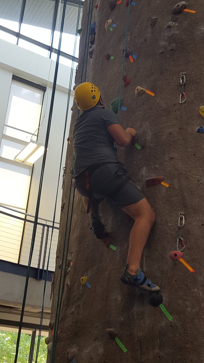 Nfhs_StuCo14's tweet photo. Rock Climbing. The rest of us tried to make it to the top. #TASCASU17 @TASC_StuCo @district3tasc https://t.co/IDFY9KMI9L