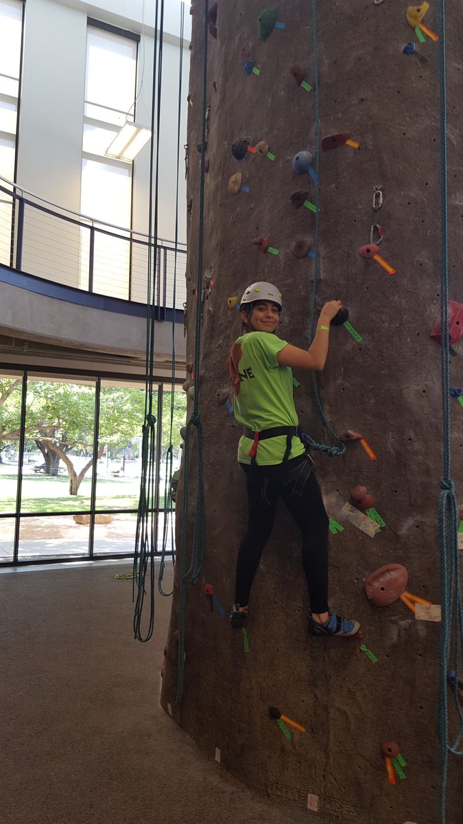 Nfhs_StuCo14's tweet photo. Rock Climbing. The rest of us tried to make it to the top. #TASCASU17 @TASC_StuCo @district3tasc https://t.co/IDFY9KMI9L