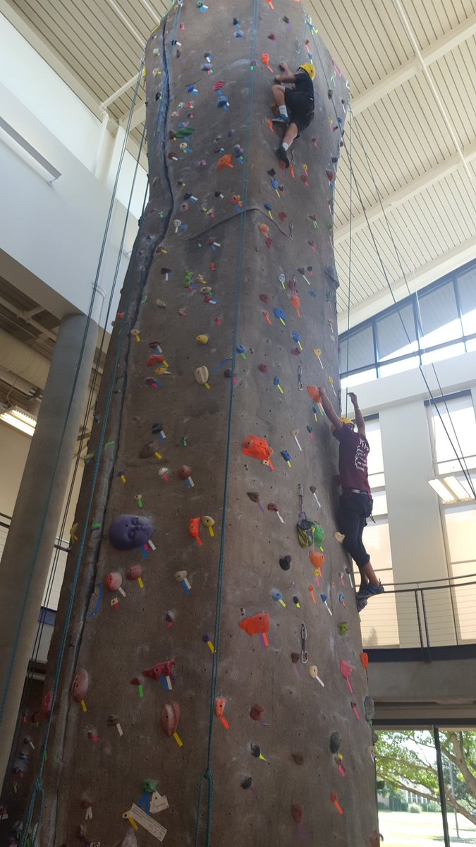 Nfhs_StuCo14's tweet photo. We all learned how to rock climb and tried something new. #tascasu17 @TASC_StuCo @district3tasc https://t.co/CyVWEX0fPN