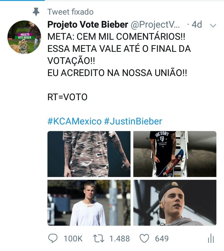 ProjectVoteJus's tweet photo. BATEU OS 100 MIL COMENTÁRIOS!! NINGUÉM SAI ESSE MOMENTO É NOSSOOOO FAMÍLIA, EU VOU MORRER SOCORROOOOO 

RT=VOTO

#KCAMexico #JustinBieber https://t.co/EB1xeZst70