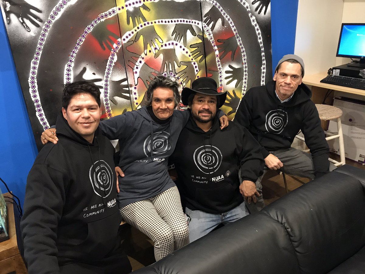 nuaansw's tweet photo. #NaidocWeek2017 closing event at NUAA NSP. Thank you Derek, Steve, Brian and all involved in the events, artwork and hoodie design https://t.co/GzsfPD5Hvr