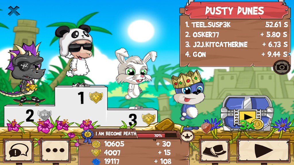 susp3k's tweet photo. Get on my level, son! #funrun2 #osker77 #KitCatherine #Gon #j2j https://t.co/DSxw3AoJwF