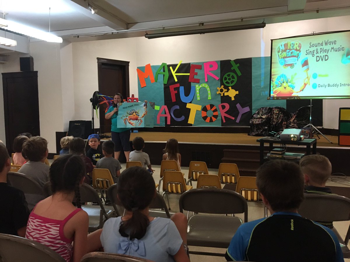 FCCStow's tweet photo. Day 1 at #makerfunfactoryvbs2017 GOD MADE YOU! #fccstow https://t.co/3bqKfVD5i6