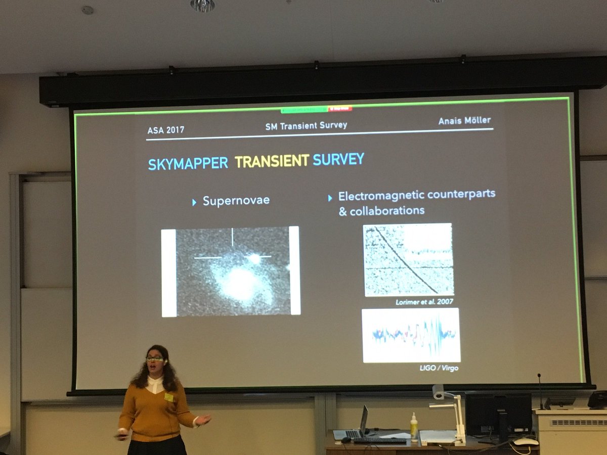 .<a href="/anais_moller/">Anais Möller</a> and the SkyMapper Transient Survey are looking for things that go bump (or BOOM!) in the night #ASA2017