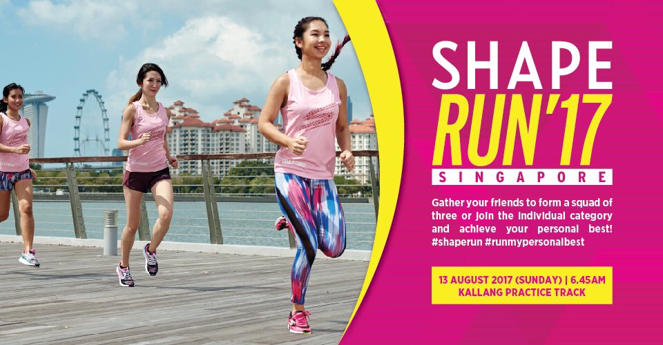 OneRunSG's tweet image. Event date: 13 August 2017, Sunday
.
. 
Check out at "Shape.com.sg" for more info !
#shaperun #shaperun2017 #womenrace #onerunsg
