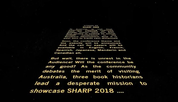 EnlightenmentDH's tweet photo. CFP @SHARP_2018 (aka Episode 26) https://t.co/Dt4LGhoA3I https://t.co/GqARMQrdtn #bookhistory #StarWars @JasonEnsor @helenkbones https://t.co/PX1V6odf1Y
