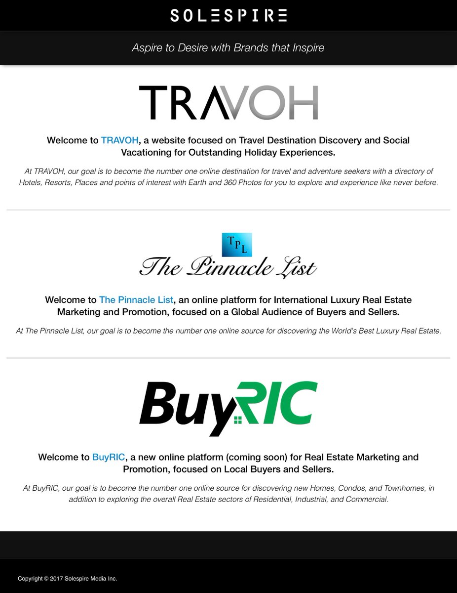 Aspire to Desire with Brands that Inspire at the new Solespire.com!