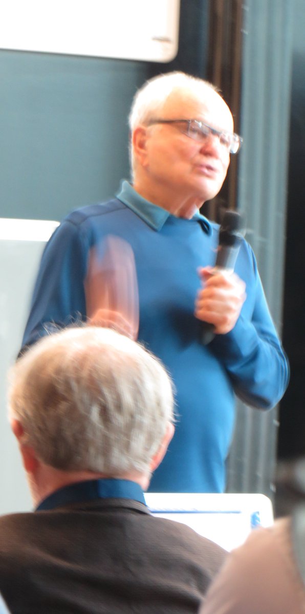 openITstrat's tweet photo. Eric von Hippel, the (god)father of #userinnovation, recalling the first OUI of 15 participants — now grown to 224 at #oui2017 https://t.co/qoccAIzccl