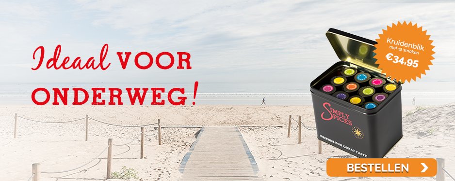 simplyspices's tweet photo. Op vakantie? Vergeet je kruiden niet! Nu bewaarblik met 12 varianten voor € 29,95 t/m 13-08-2017. Waar neem jij @simplyspices mee naartoe? https://t.co/VUBpny7tBG