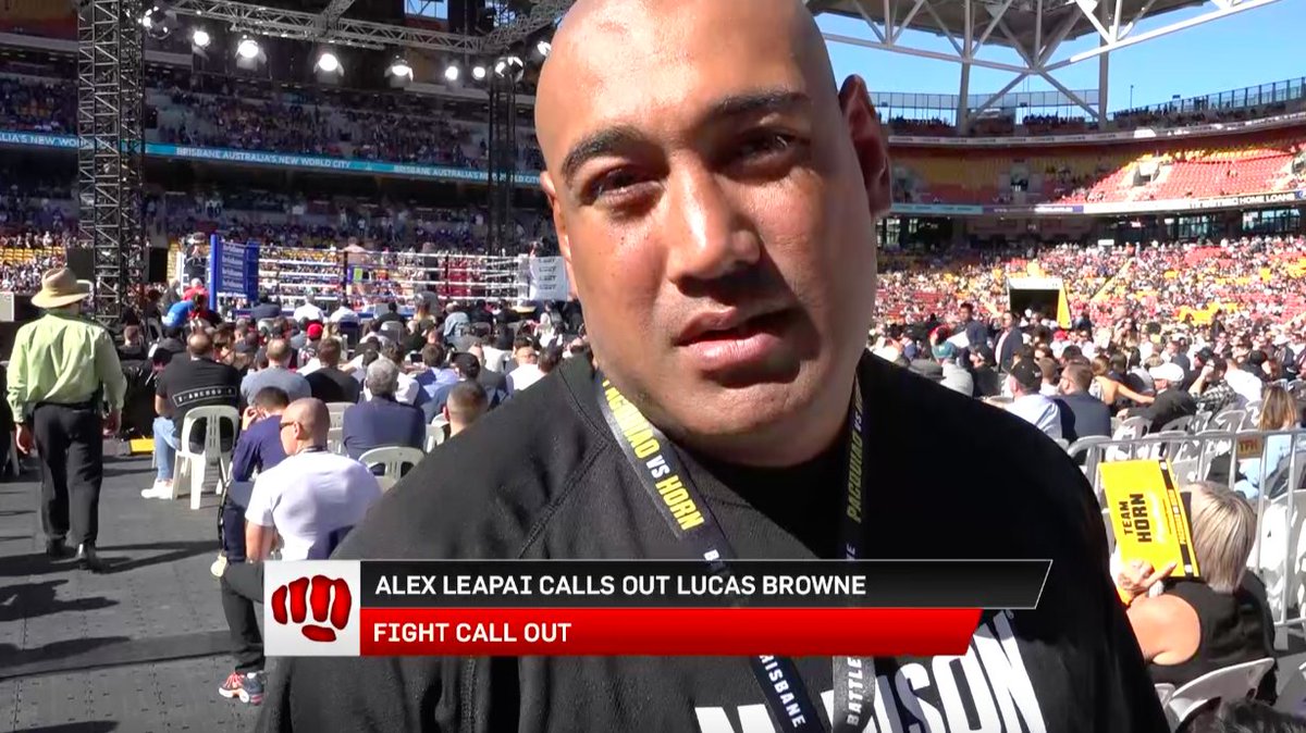 Fight_Call_Out's tweet photo. @alex_leapai is back and he's calling out @lucasbrowne for what would be a massive Aussie heavyweight clash!
#fightcallout https://t.co/nt1Lf1NmNo