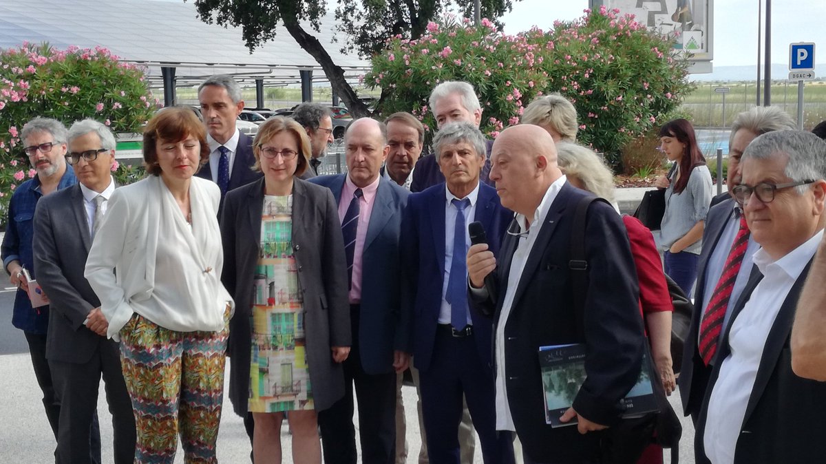 Aujourd'hui à l'aéroport de Perpignan invité par <a href="/CaroleDelga/">Carole Delga</a> pour travailler sur la stratégie aéroportuaire de la Région Occitanie.