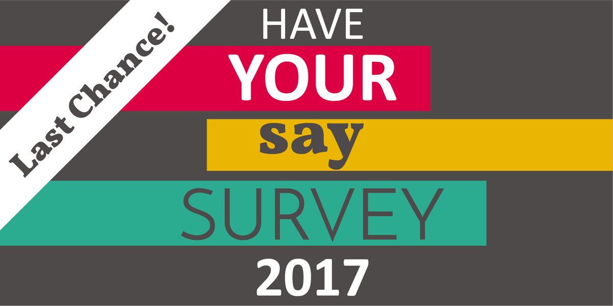 ArcusFM's tweet photo. It’s your last chance to complete our colleague #HaveYourSay survey 2017! Make sure your voice is heard! #ArcusLive https://t.co/Mo6GSNyEmW