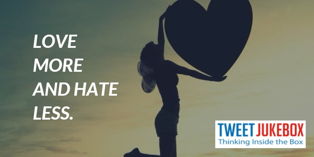 EmmaHappyDaze's tweet photo. Love more and hate less. #quote #tweetjukebox https://t.co/AMUKWCsmOB https://t.co/cU9e0sL4QQ