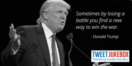 Losing just means you need a better plan... Donald Trump #quote #tweetjukebox tweetjukebox.com