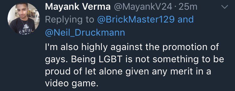 Neil Druckmann on X: For each one of these bigoted & sad posts I get 1000s  of positive ones from amazing fans. Both kinds inspire greater diversity in  our games.  /