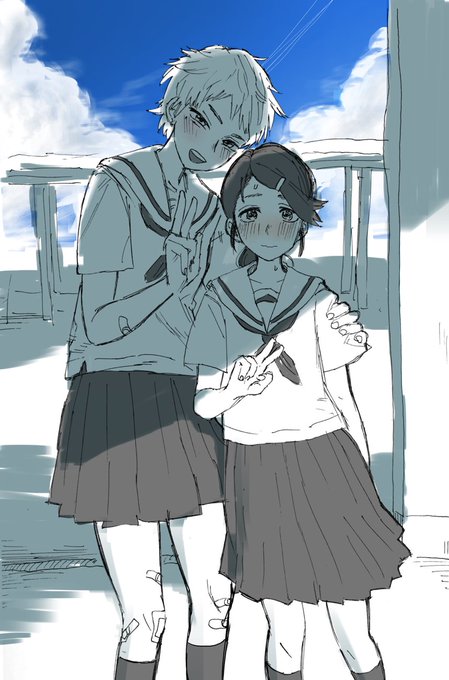 #創作百合版ワンドロ
「セーラー服」 