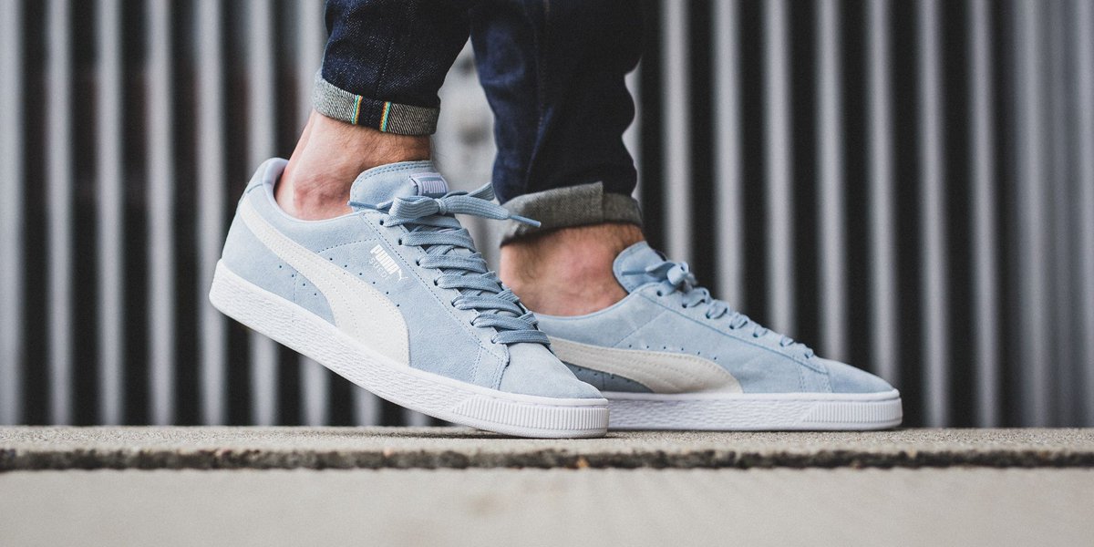 puma suede classic blue fog