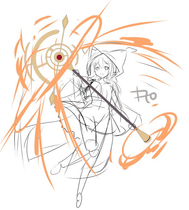 キャラデの子ラフ 