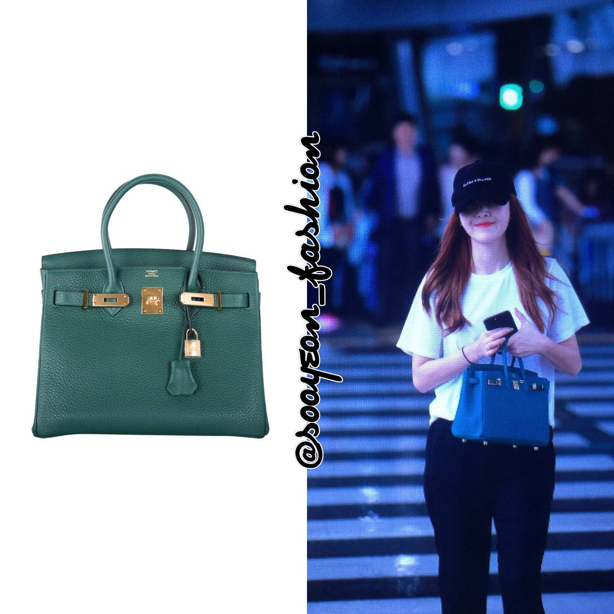 jsy fashion on X: 150527 Incheon Airport DELVAUX: Brillant MM Bag  (Cognac), $3.170 (sold out)  #JessicaJung  #sicasairportfashion  / X