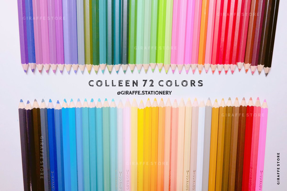 giraffereview's tweet photo. Colleen 72 สี รุ่นนี้พิเศษที่ไม่มีสีนีออน เน้นโทนพาสเทล ลงสีได้ทั้งกระดาษขาวและดำ ดีงาม อยากให้เรียงสวยๆแบบนี้ไป  งื้ออ~ #รีวิวเครื่อง��ขียน https://t.co/HXsRlX1Ci9